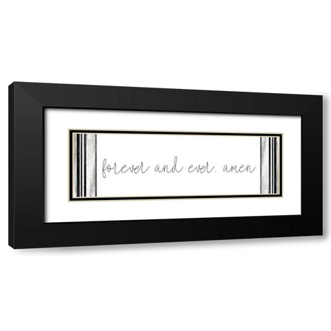 Forever and Ever Black Modern Wood Framed Art Print with Double Matting by Kimberly, Allen