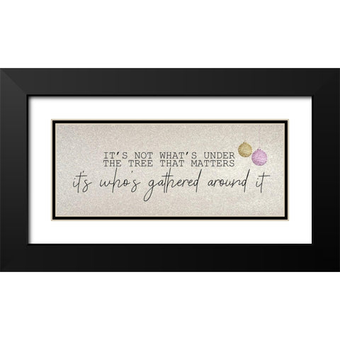 Christmas Romance 7 Black Modern Wood Framed Art Print with Double Matting by Kimberly, Allen