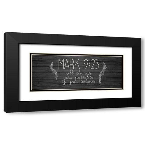 Mark 9 23 Black Modern Wood Framed Art Print with Double Matting by Kimberly, Allen