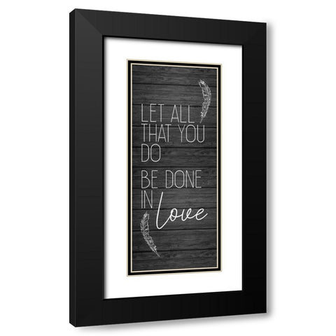 Be Still and Know 2 Black Modern Wood Framed Art Print with Double Matting by Kimberly, Allen