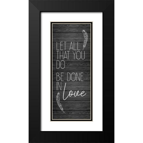 Be Still and Know 2 Black Modern Wood Framed Art Print with Double Matting by Kimberly, Allen