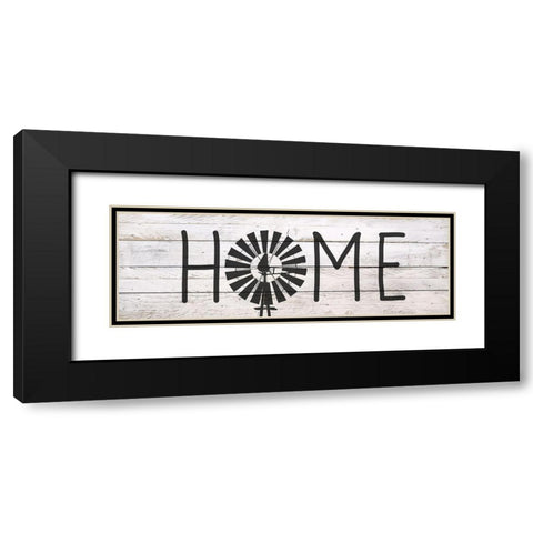 Windmill Home Black Modern Wood Framed Art Print with Double Matting by Kimberly, Allen