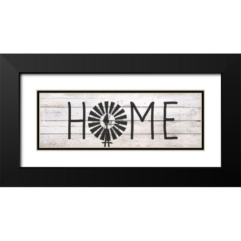 Windmill Home Black Modern Wood Framed Art Print with Double Matting by Kimberly, Allen