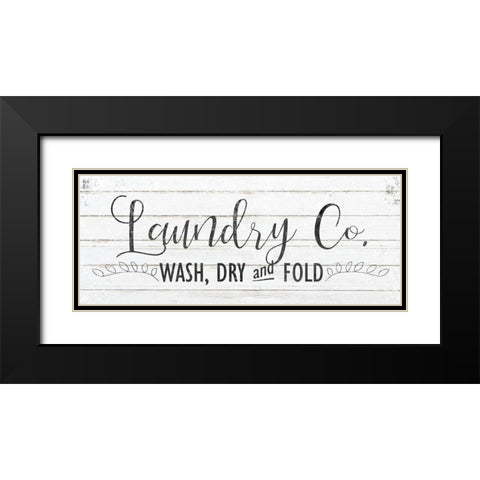 Laundry Black Modern Wood Framed Art Print with Double Matting by Kimberly, Allen