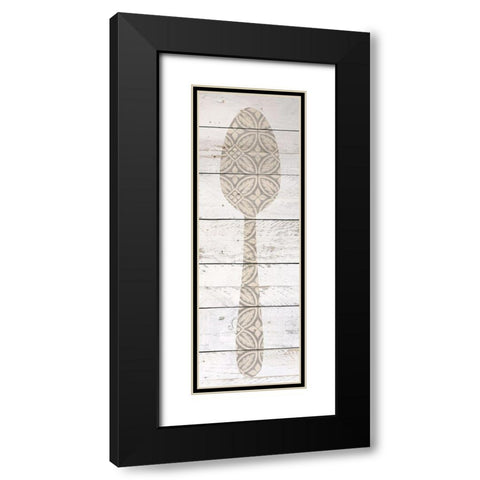 Utensils 2 Black Modern Wood Framed Art Print with Double Matting by Kimberly, Allen