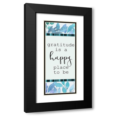 Blue Hues 15 Black Modern Wood Framed Art Print with Double Matting by Kimberly, Allen