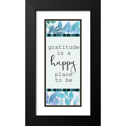 Blue Hues 15 Black Modern Wood Framed Art Print with Double Matting by Kimberly, Allen