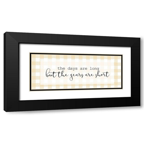 The Days and Years Black Modern Wood Framed Art Print with Double Matting by Kimberly, Allen