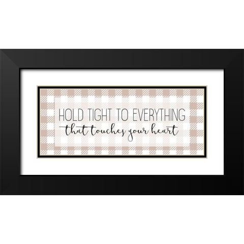 Touches Your Heart Black Modern Wood Framed Art Print with Double Matting by Kimberly, Allen