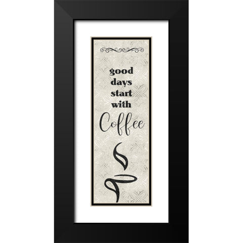 Good Days Black Modern Wood Framed Art Print with Double Matting by Kimberly, Allen