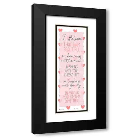 I Believe 1 Black Modern Wood Framed Art Print with Double Matting by Kimberly, Allen