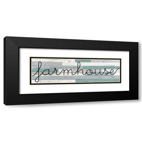 Farmhouse Panel Black Modern Wood Framed Art Print with Double Matting by Kimberly, Allen