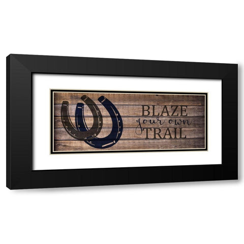 Blaze Your Own v2 Black Modern Wood Framed Art Print with Double Matting by Kimberly, Allen
