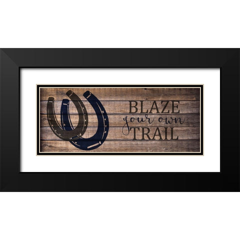 Blaze Your Own v2 Black Modern Wood Framed Art Print with Double Matting by Kimberly, Allen