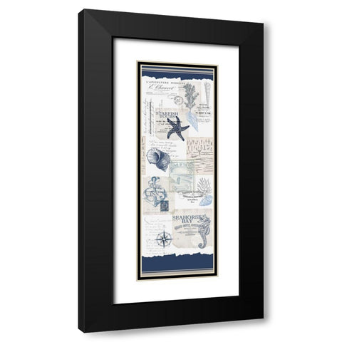 Seahorse Bay Black Modern Wood Framed Art Print with Double Matting by Kimberly, Allen