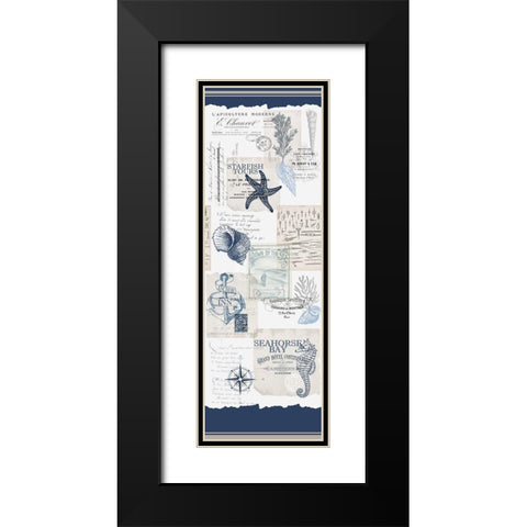 Seahorse Bay Black Modern Wood Framed Art Print with Double Matting by Kimberly, Allen