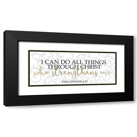 I Can Panel Black Modern Wood Framed Art Print with Double Matting by Kimberly, Allen
