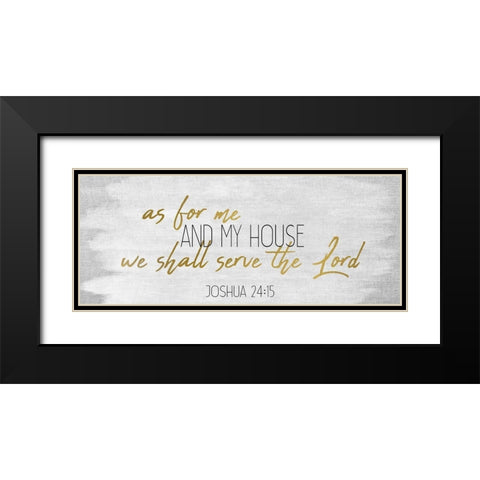 My House Panel Black Modern Wood Framed Art Print with Double Matting by Kimberly, Allen