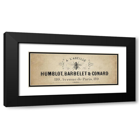 La Beille Black Modern Wood Framed Art Print with Double Matting by Kimberly, Allen