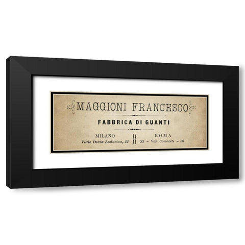 Maggioni Black Modern Wood Framed Art Print with Double Matting by Kimberly, Allen