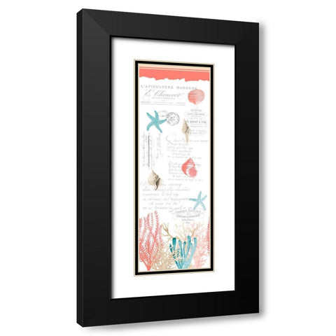 Coral Cove Black Modern Wood Framed Art Print with Double Matting by Kimberly, Allen