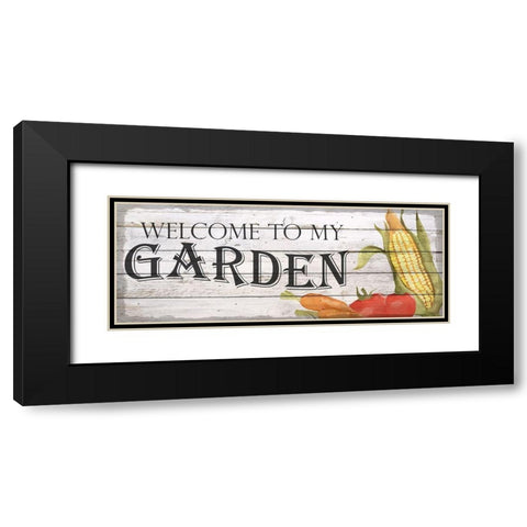 Veggie Garden Black Modern Wood Framed Art Print with Double Matting by Kimberly, Allen