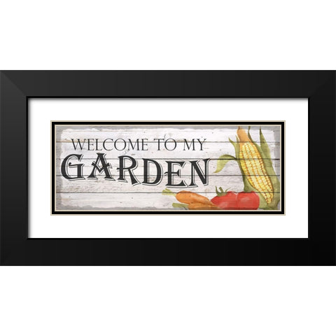 Veggie Garden Black Modern Wood Framed Art Print with Double Matting by Kimberly, Allen