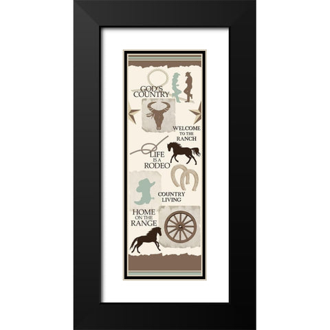 Country Living Black Modern Wood Framed Art Print with Double Matting by Kimberly, Allen
