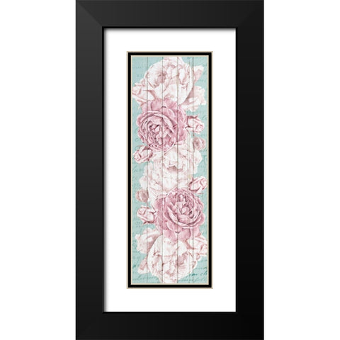 Rose Panel Black Modern Wood Framed Art Print with Double Matting by Kimberly, Allen