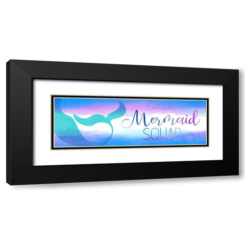 Mermaid Squad Black Modern Wood Framed Art Print with Double Matting by Kimberly, Allen