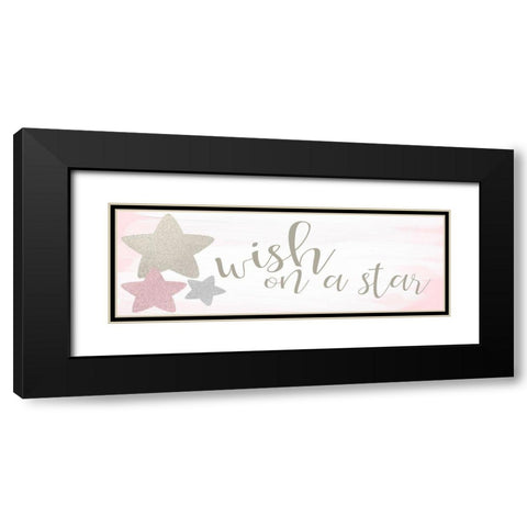 Wish on a Star Black Modern Wood Framed Art Print with Double Matting by Kimberly, Allen