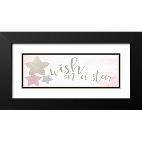 Wish on a Star Black Modern Wood Framed Art Print with Double Matting by Kimberly, Allen
