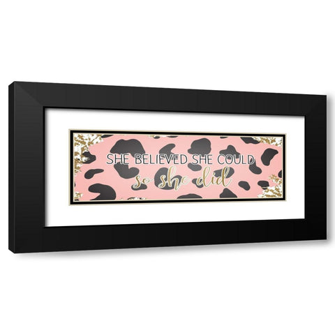 She Believed 1 Black Modern Wood Framed Art Print with Double Matting by Kimberly, Allen