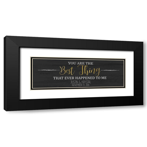 The Best Things A Black Modern Wood Framed Art Print with Double Matting by Kimberly, Allen