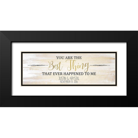 The Best Things B Black Modern Wood Framed Art Print with Double Matting by Kimberly, Allen