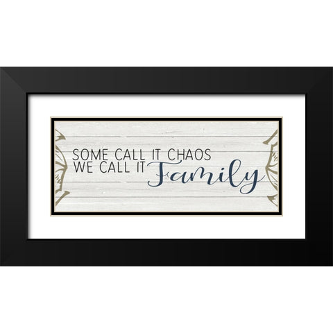 Chaos Black Modern Wood Framed Art Print with Double Matting by Kimberly, Allen