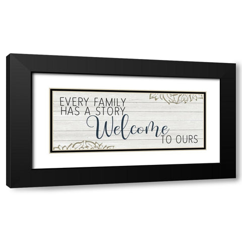 Every Family Black Modern Wood Framed Art Print with Double Matting by Kimberly, Allen