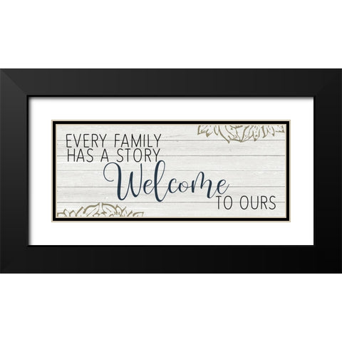 Every Family Black Modern Wood Framed Art Print with Double Matting by Kimberly, Allen