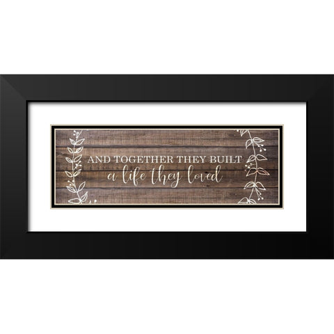 And Together Black Modern Wood Framed Art Print with Double Matting by Kimberly, Allen