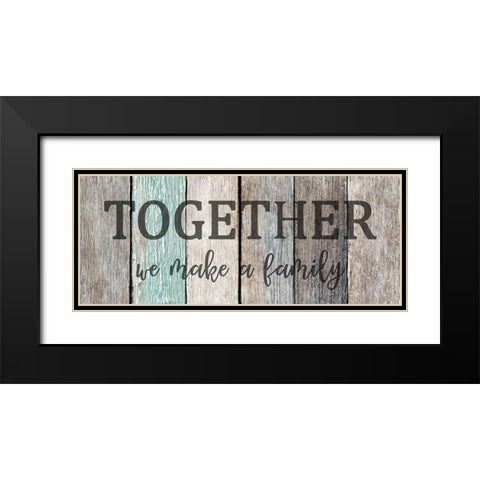 Together Family Black Modern Wood Framed Art Print with Double Matting by Kimberly, Allen