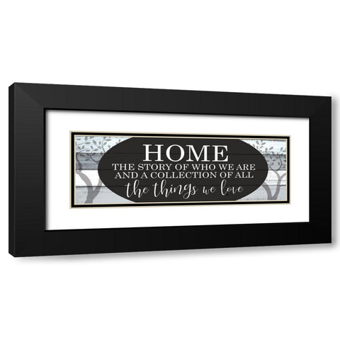 Home a Story Black Modern Wood Framed Art Print with Double Matting by Kimberly, Allen