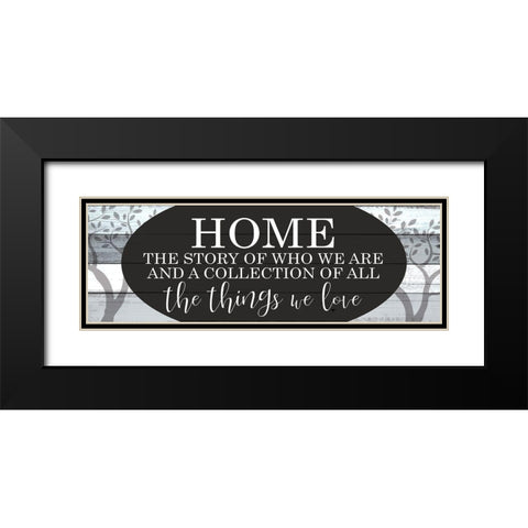 Home a Story Black Modern Wood Framed Art Print with Double Matting by Kimberly, Allen
