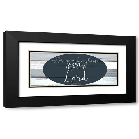 As For Me Black Modern Wood Framed Art Print with Double Matting by Kimberly, Allen