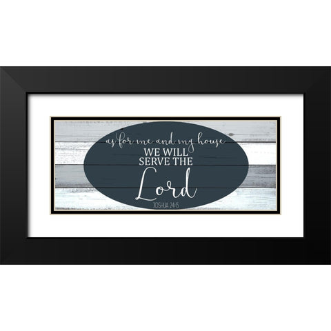 As For Me Black Modern Wood Framed Art Print with Double Matting by Kimberly, Allen