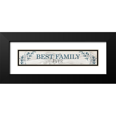 Best Family Black Modern Wood Framed Art Print with Double Matting by Kimberly, Allen