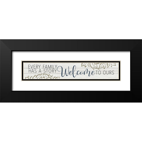 Every Family Black Modern Wood Framed Art Print with Double Matting by Kimberly, Allen