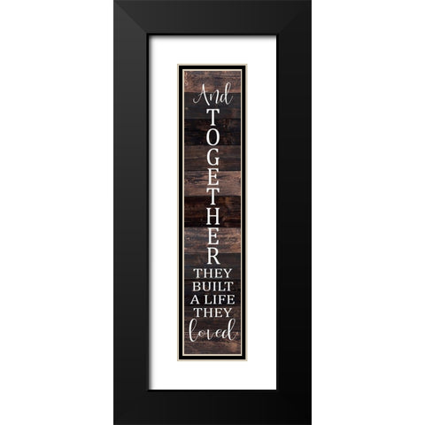 And Together They Built Black Modern Wood Framed Art Print with Double Matting by Kimberly, Allen