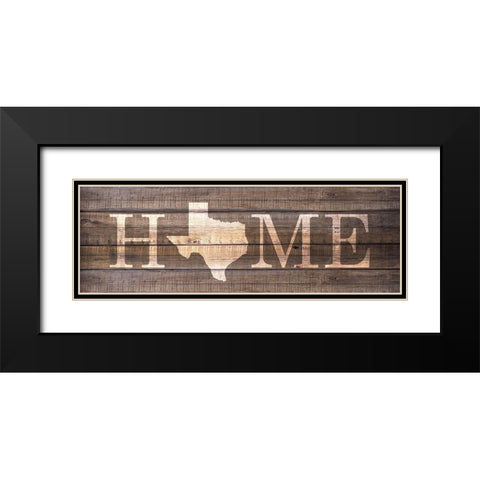 Home TX Black Modern Wood Framed Art Print with Double Matting by Kimberly, Allen