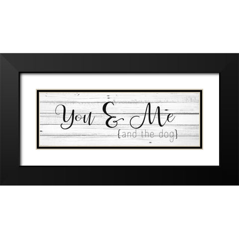 And the Dog Black Modern Wood Framed Art Print with Double Matting by Kimberly, Allen