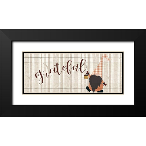 Autumn Gnomes 2 Black Modern Wood Framed Art Print with Double Matting by Allen, Kimberly